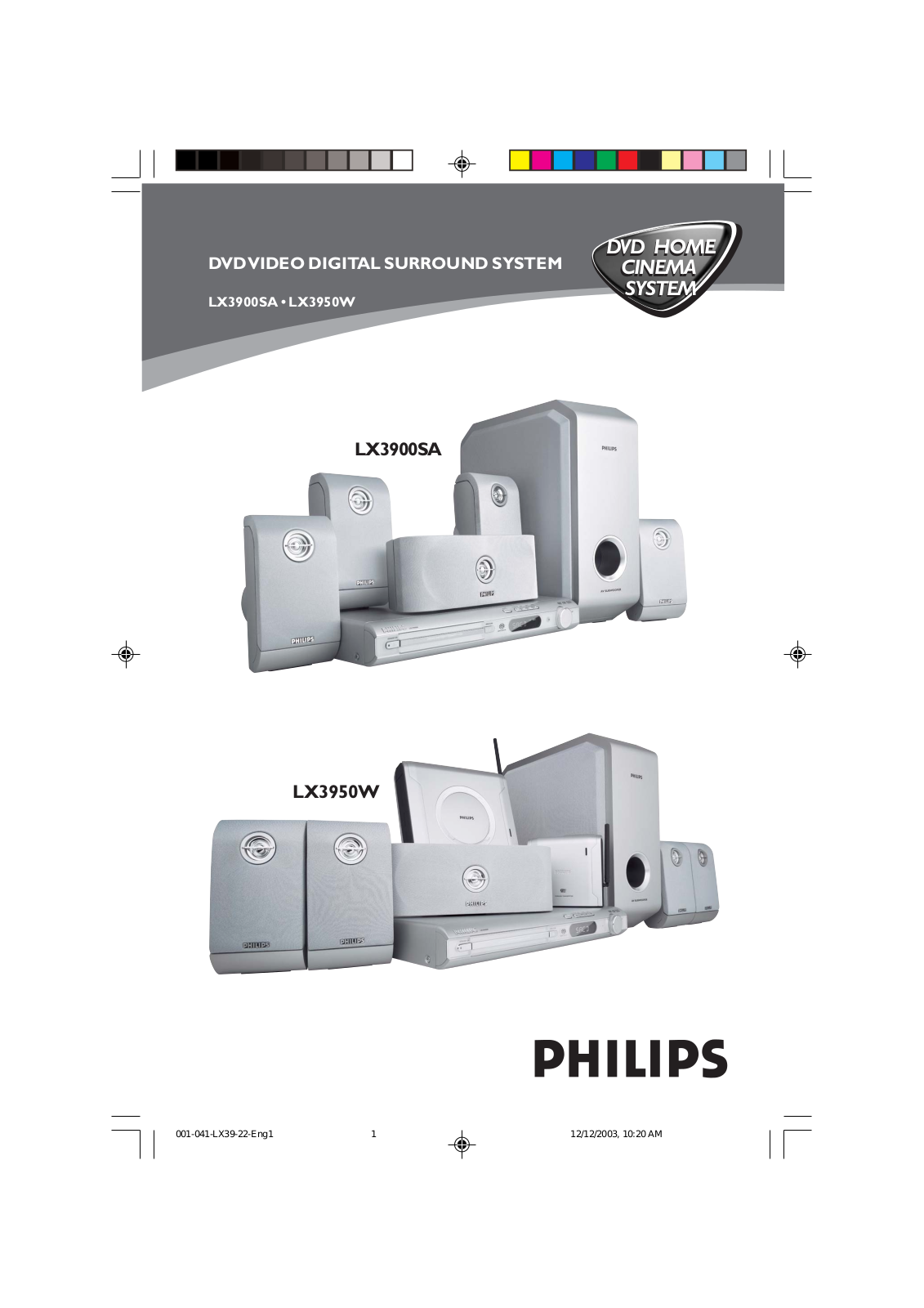 Philips LX3950W/05 User Manual