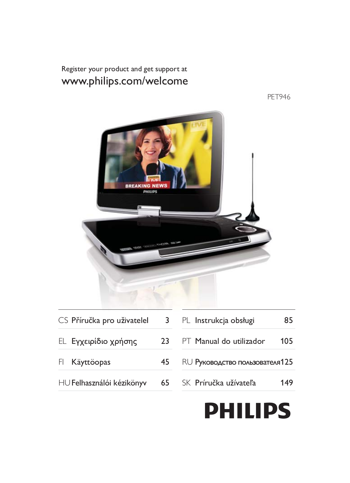 PHILIPS PET946 User Manual