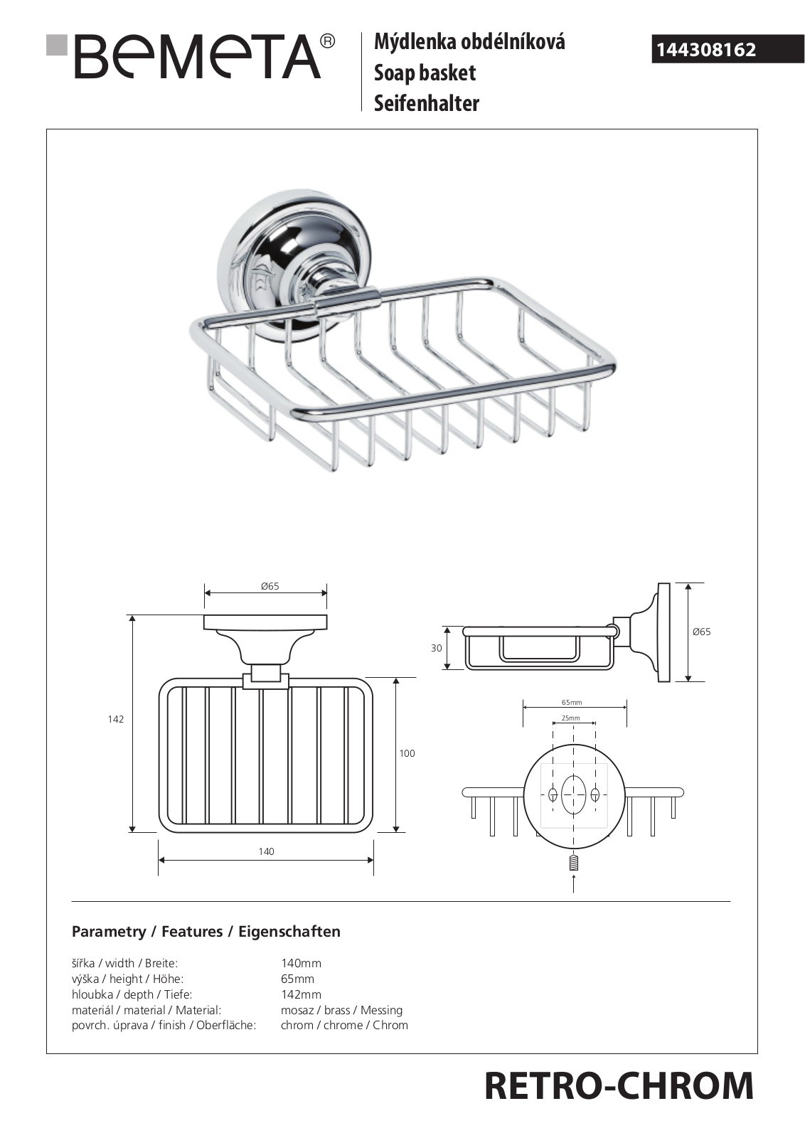 Bemeta RETRO - BRONZ 144308162 User guide - ManualMachine.com
