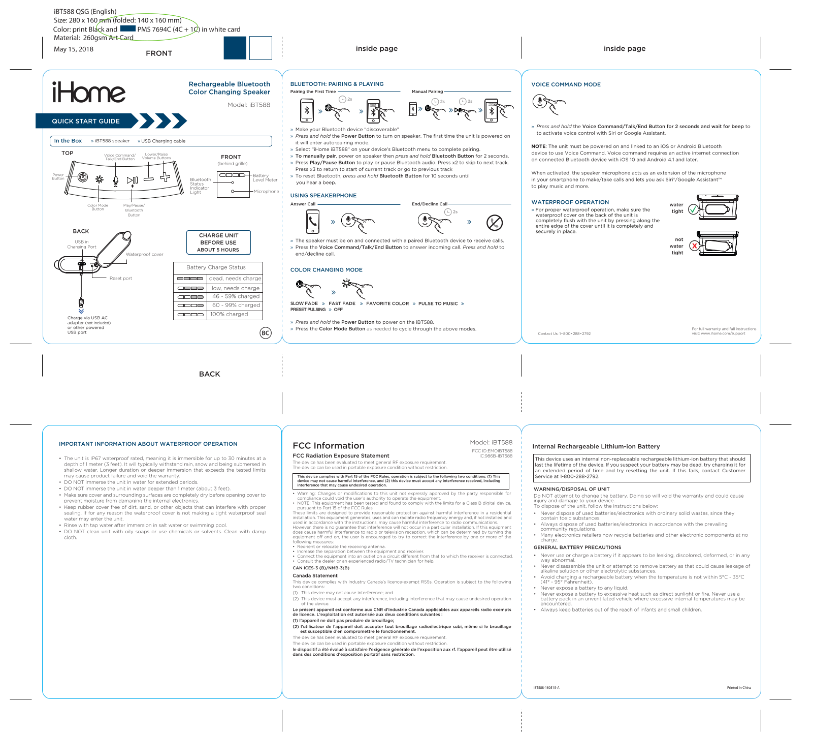 SDI Technologies IBT588 User Manual