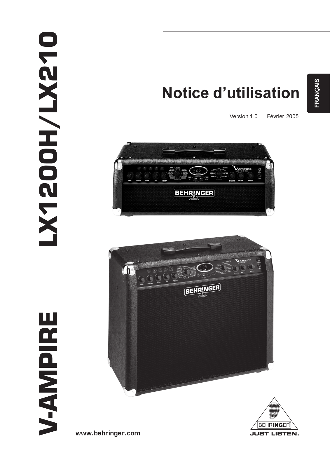 BEHRINGER LX1200H, LX210 User Manual