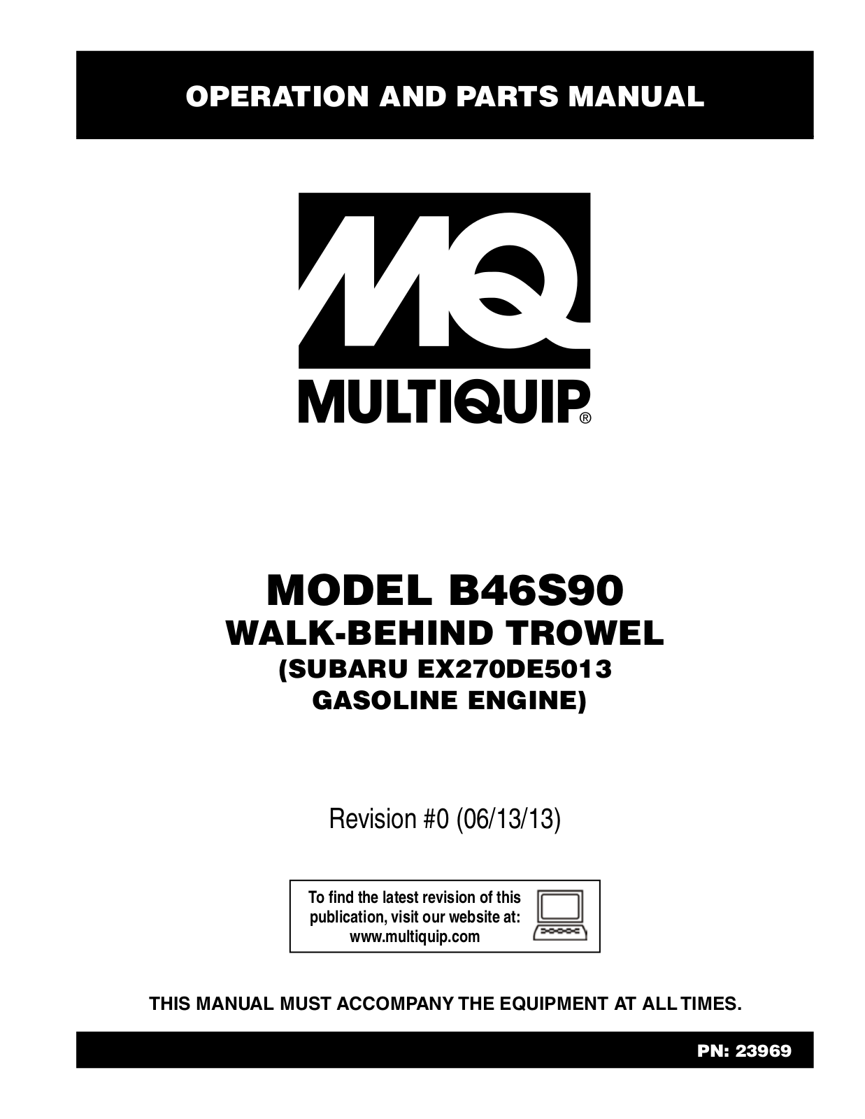 Multiquip b46s90 User Manual