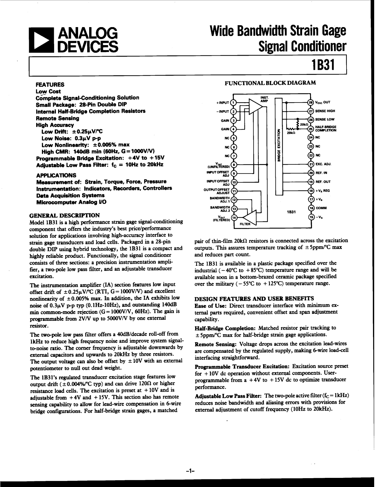 Analog Devices B31 0 (2) Datasheet