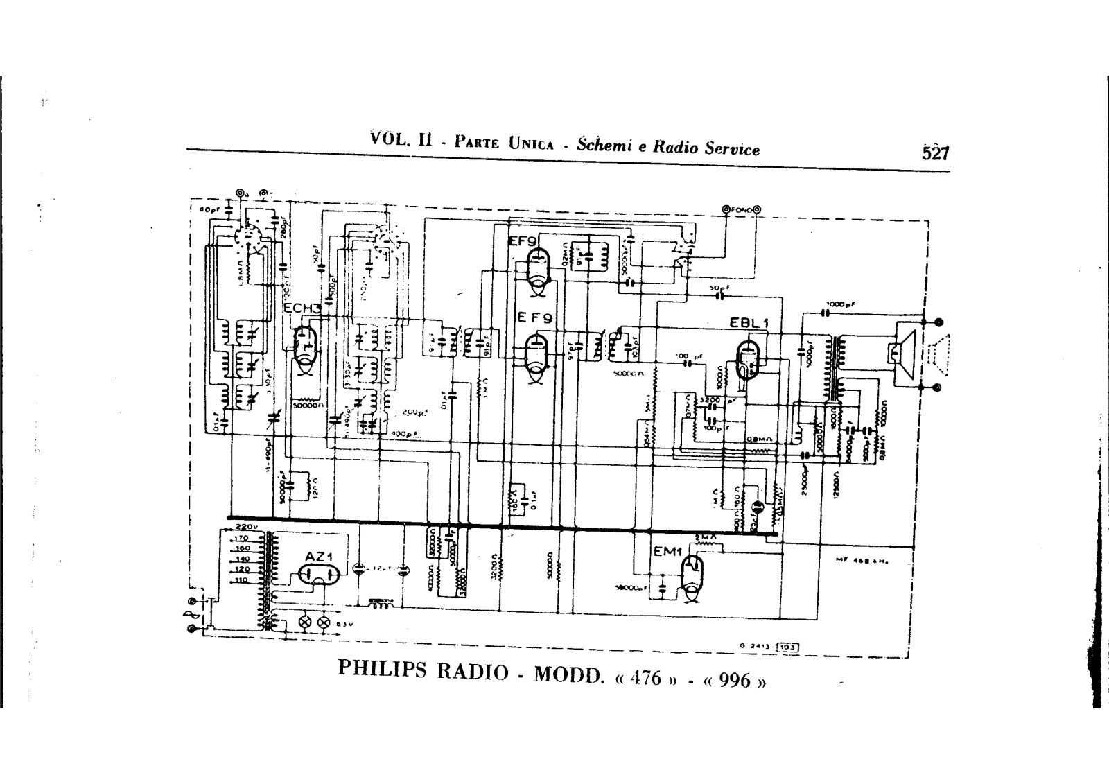 Philips 476996 schematic