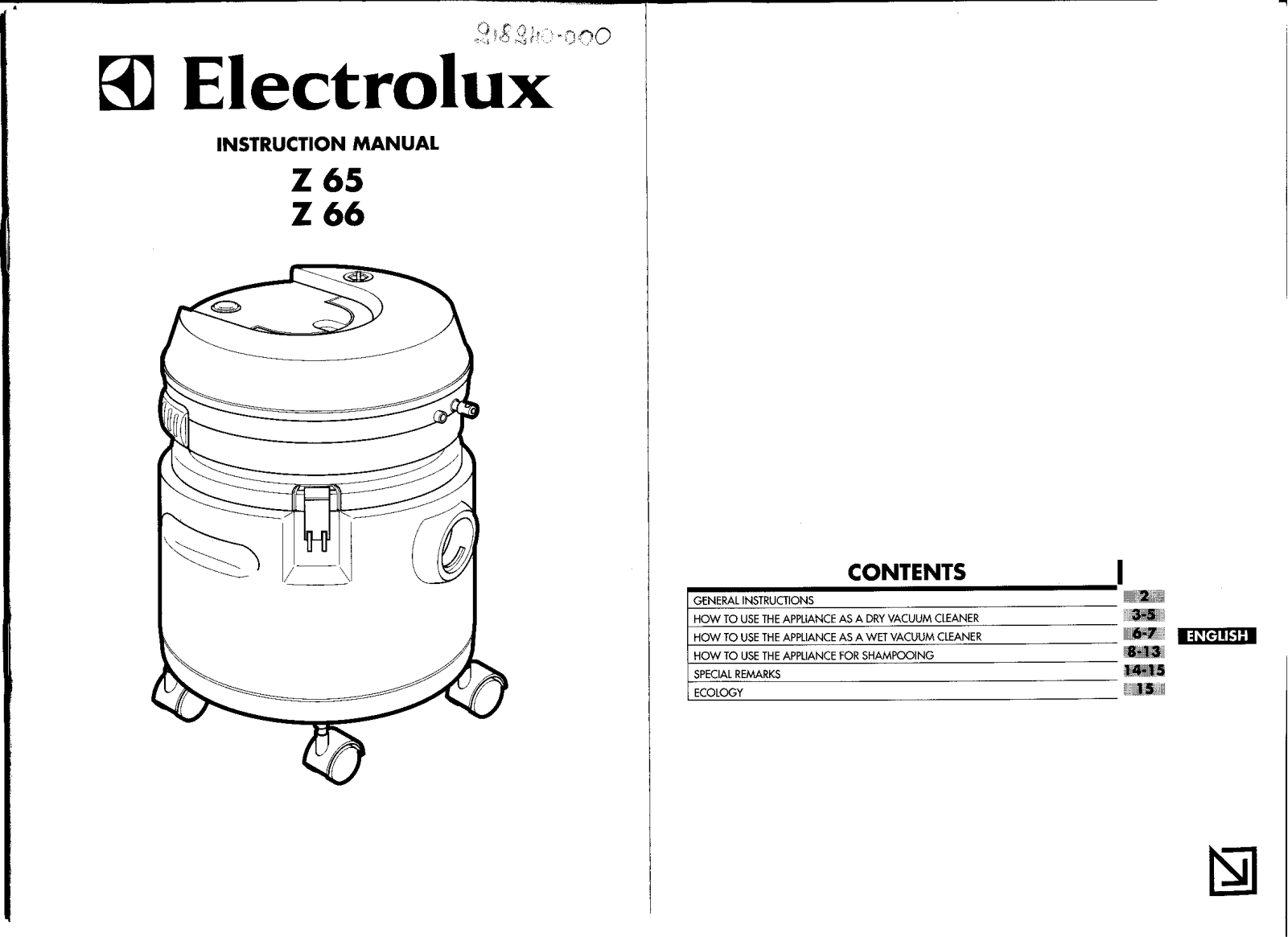 AEG Z66 User Manual