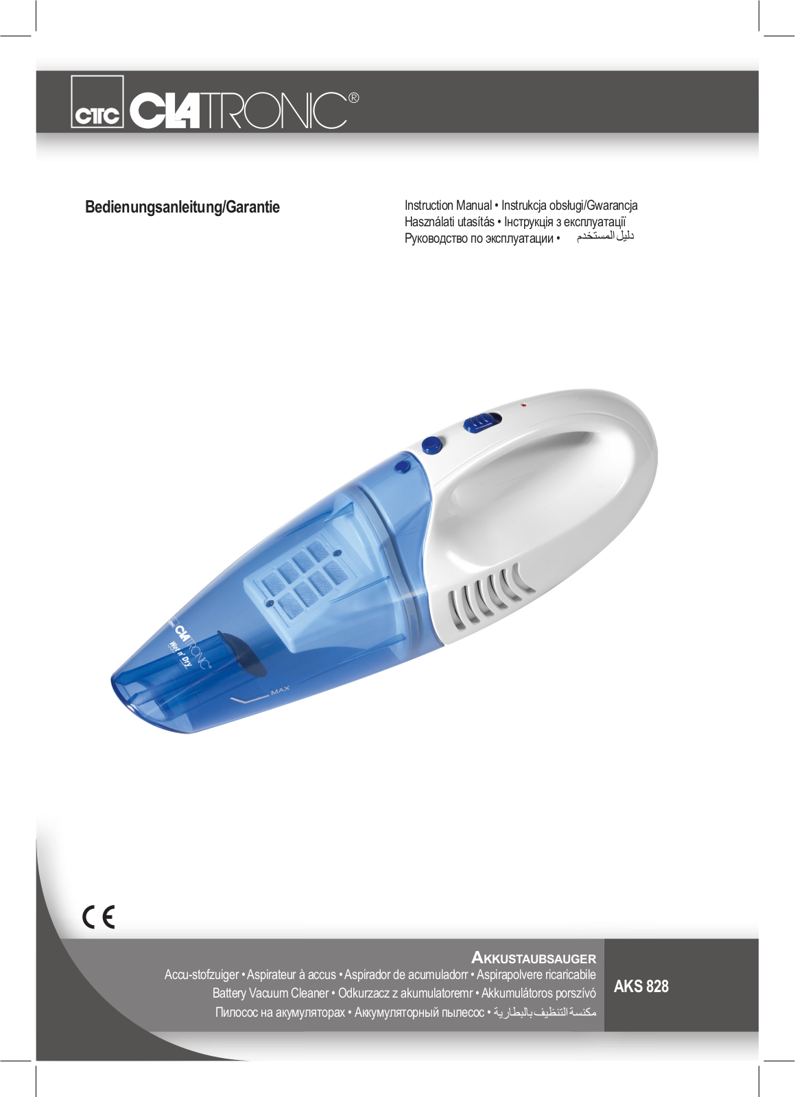 Clatronic AKS 828 Instruction Manual