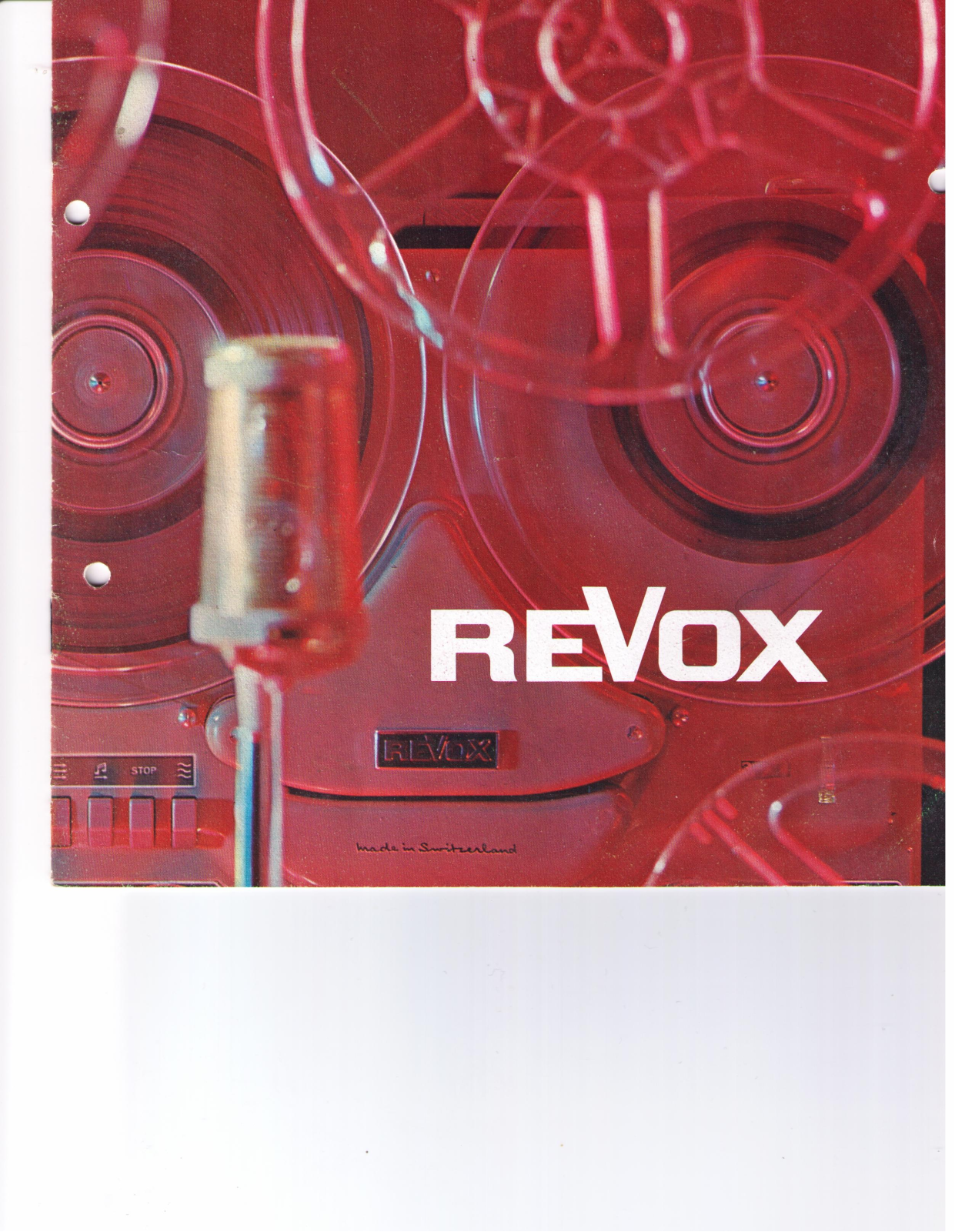 Revox F-36 Brochure