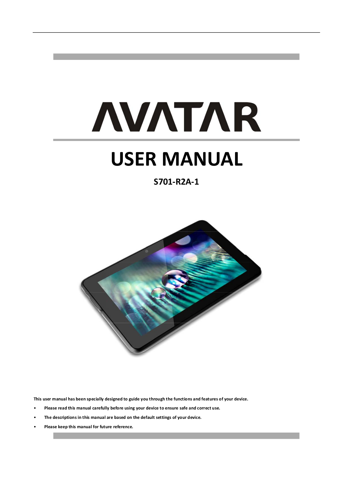 Haier S701 R2A 1 User Manual