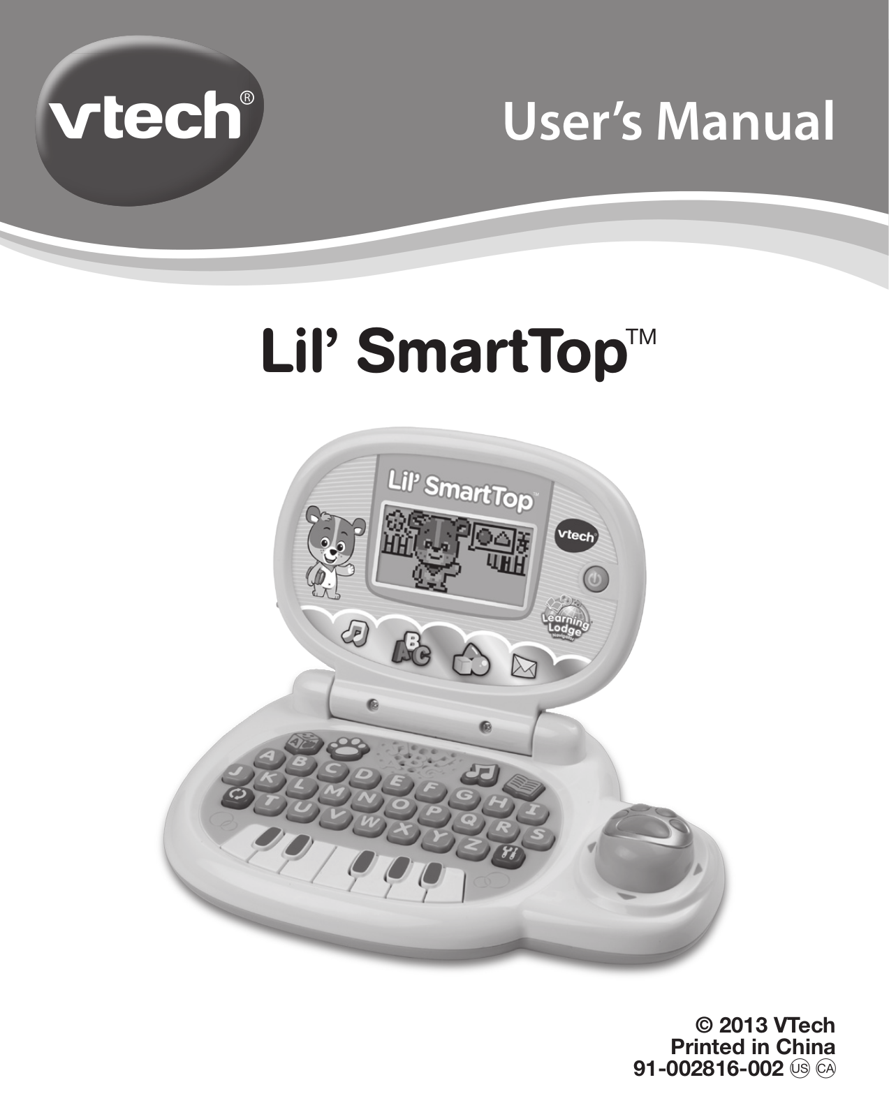 VTech Lil' Smart Top Owner's Manual