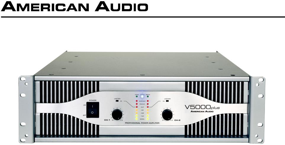 American Audio V 5000 User Manual