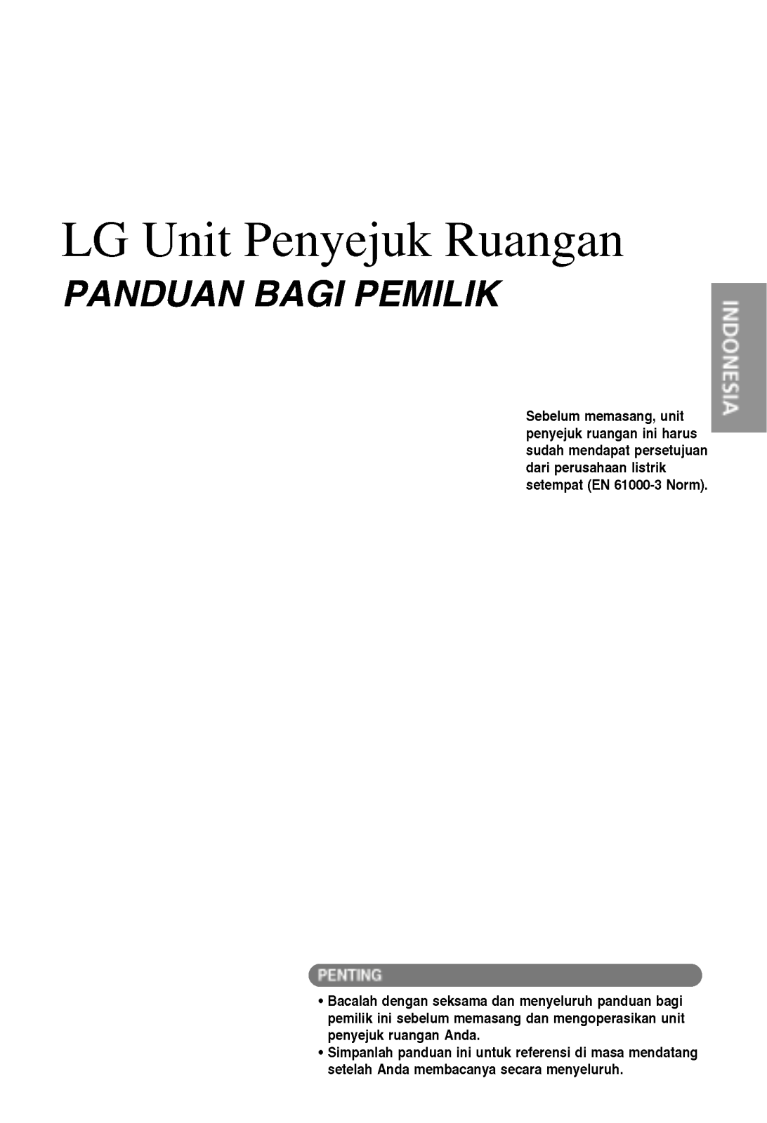 LG LS-C186VKL2 Manual book
