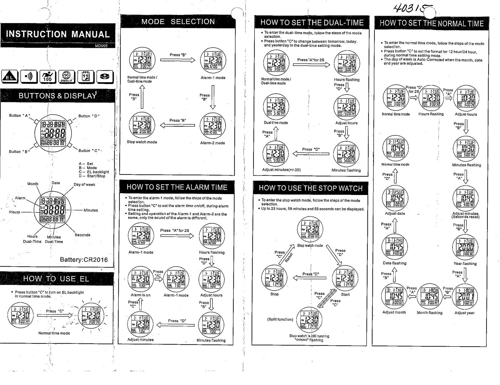 Golden State International 40-315 User Manual