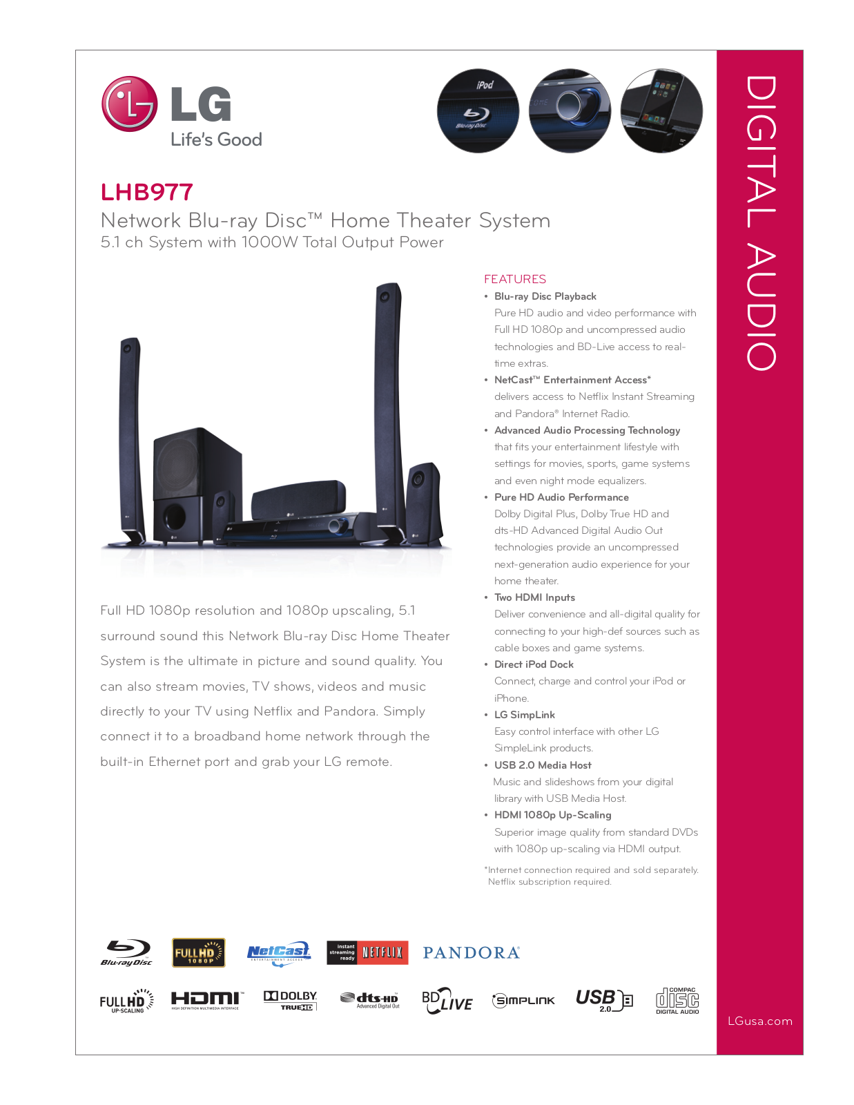 LG LHB977 User Manual