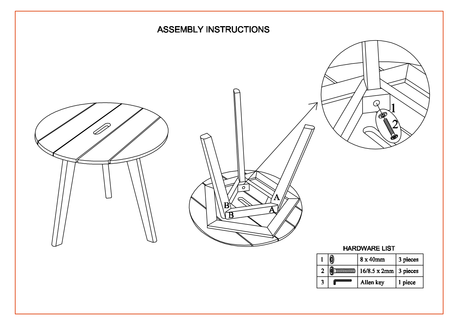 Joss & Main W005208941 Installation & Assembly (Table) - ManualMachine.com