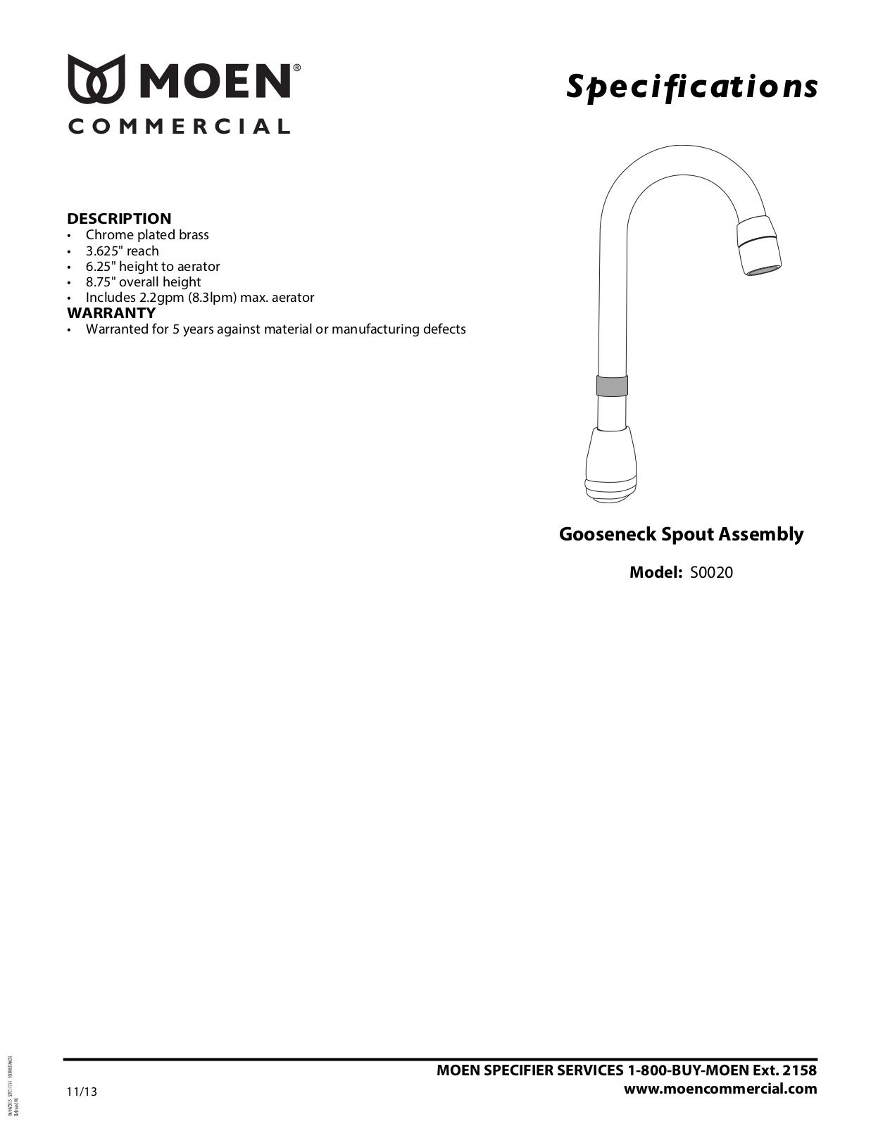 Moen MOE7844 Specifications - ManualMachine.com