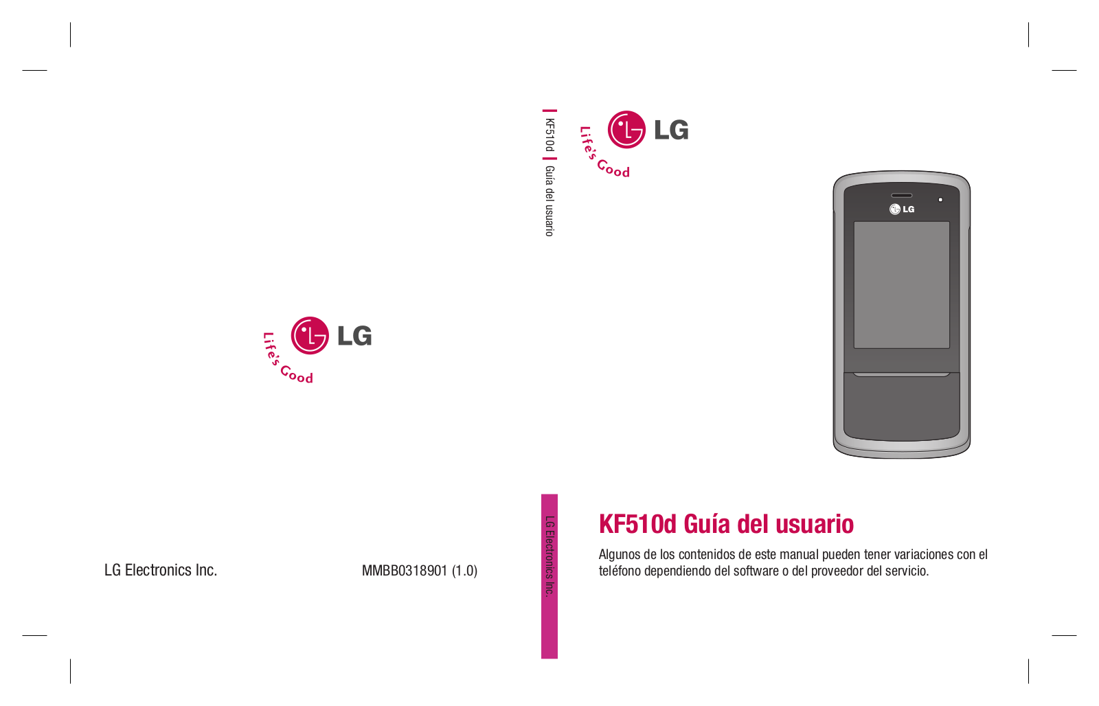 LG KF510D Owner's manual
