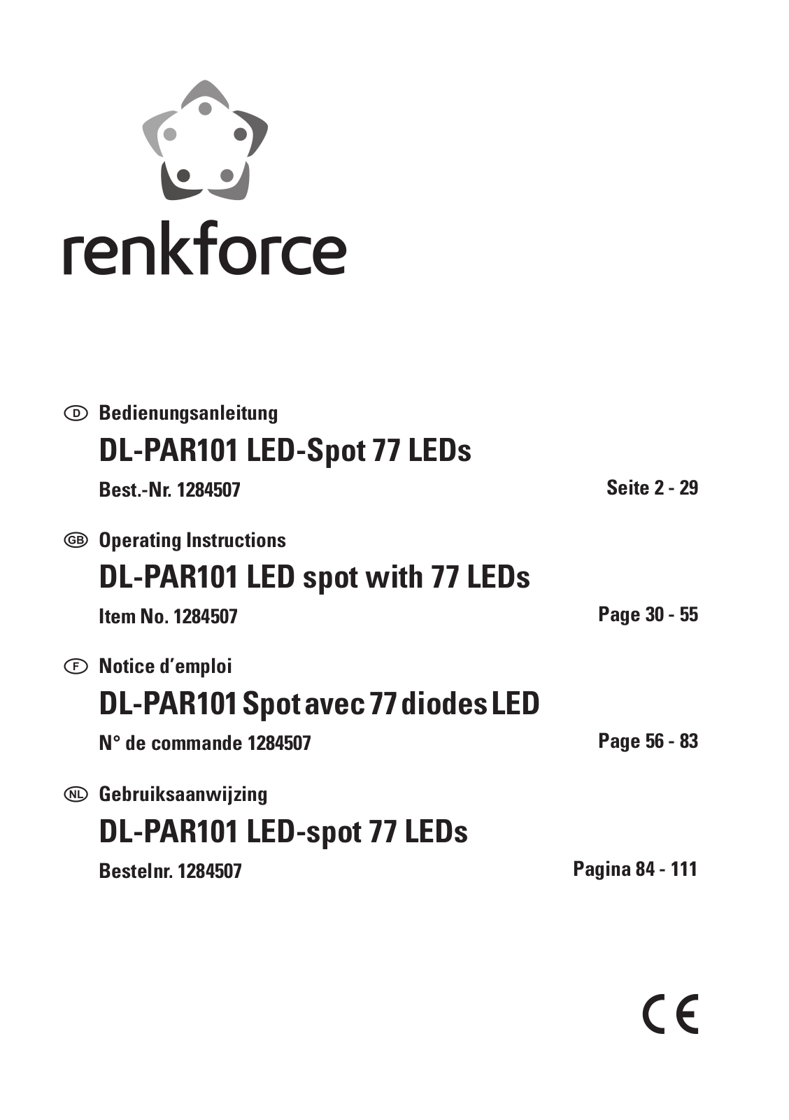 Renkforce DL-PAR101 User guide