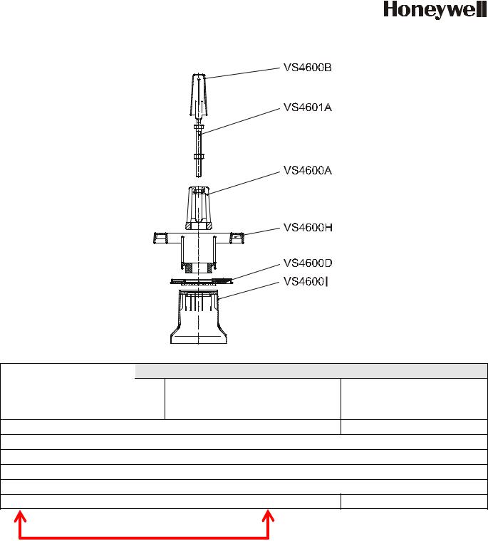 Honeywell V6000 Spare Parts Catalogue