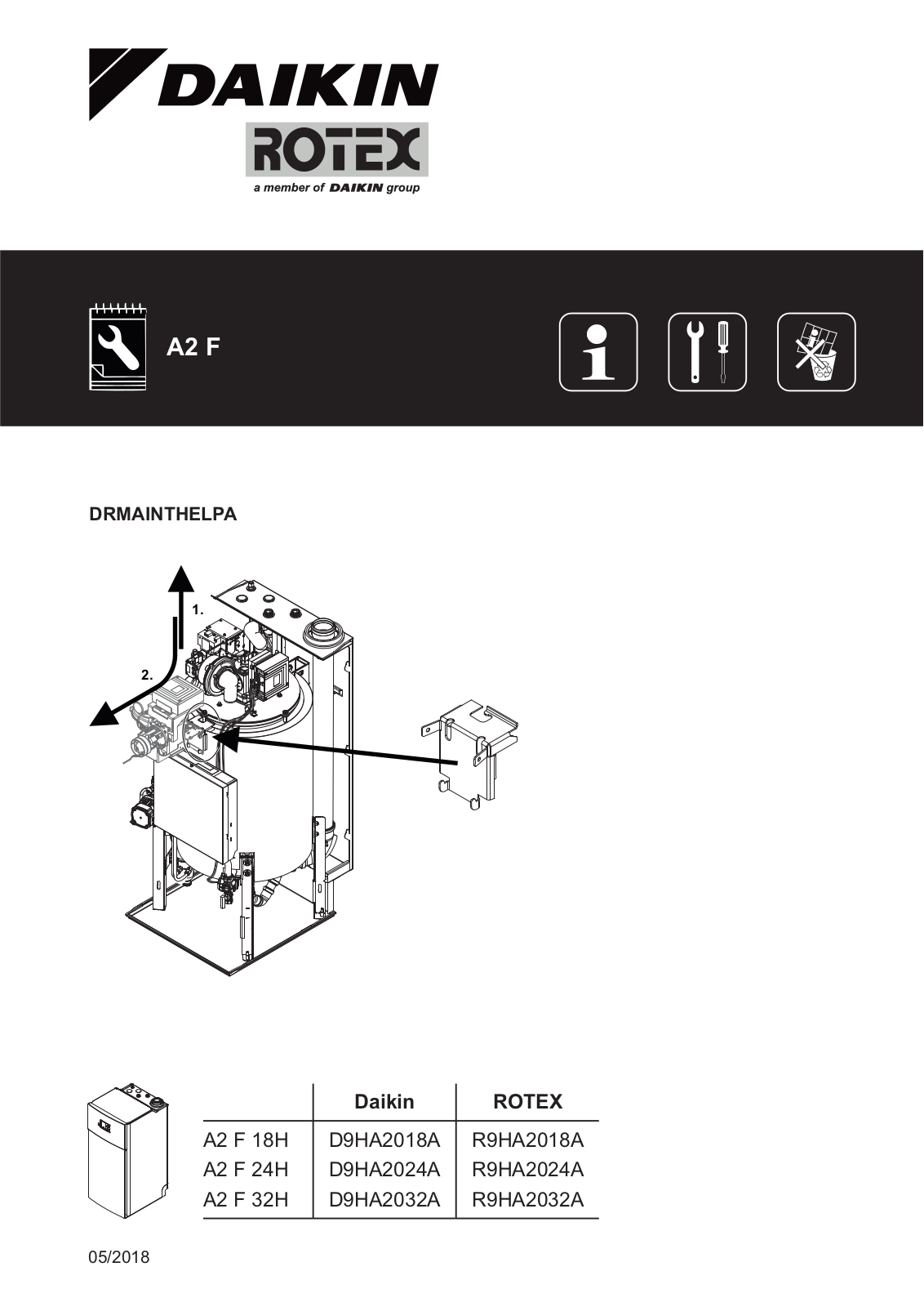 Daikin DRMAINTHELPA Installation manuals