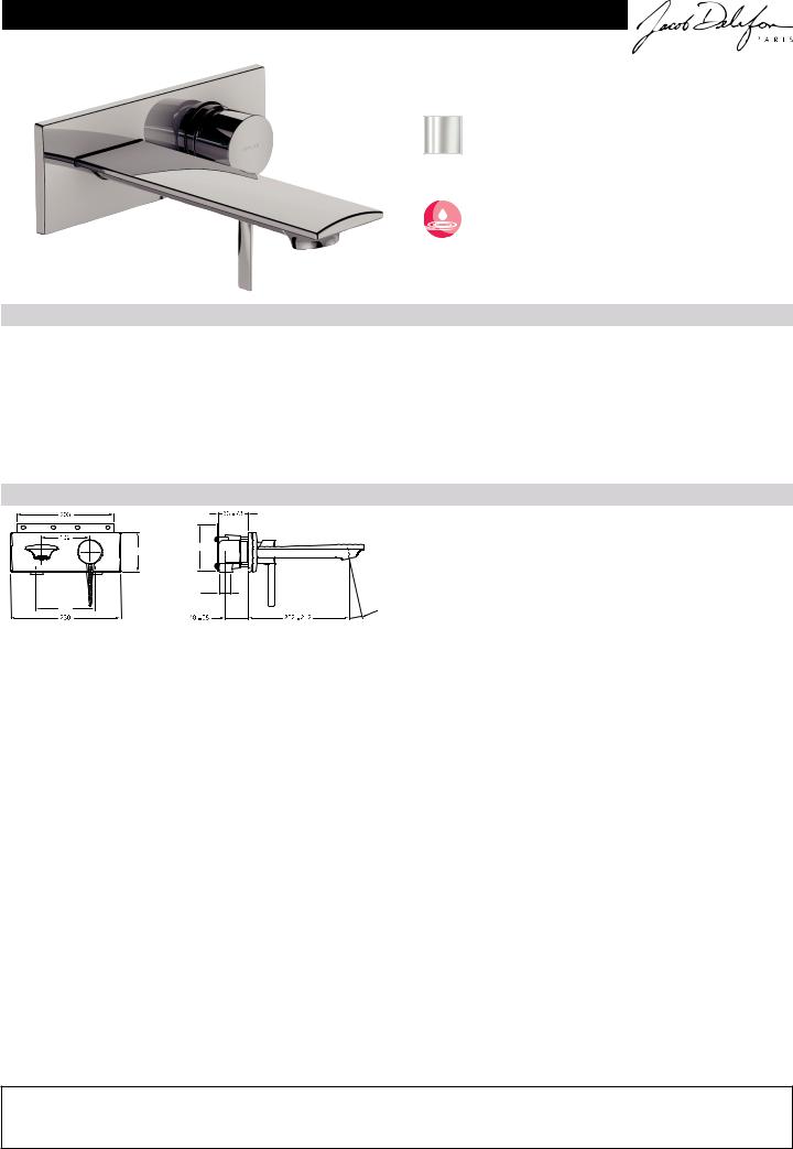 Jacob Delafon STANCE E9106-CP Datasheet