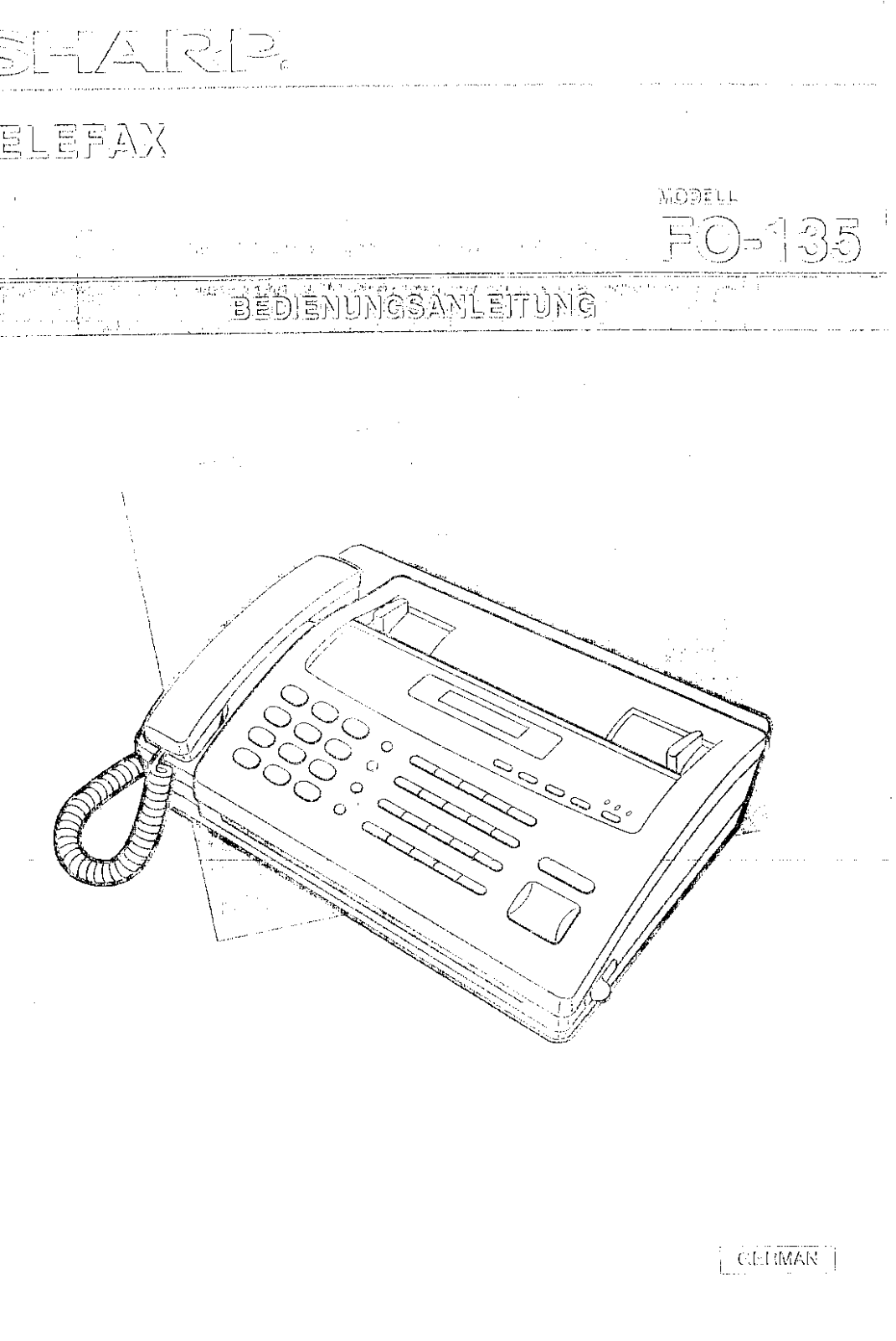 Sharp FO-135 User Manual