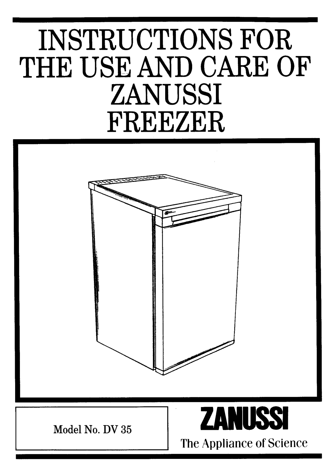 Zanussi DV 35 User Manual