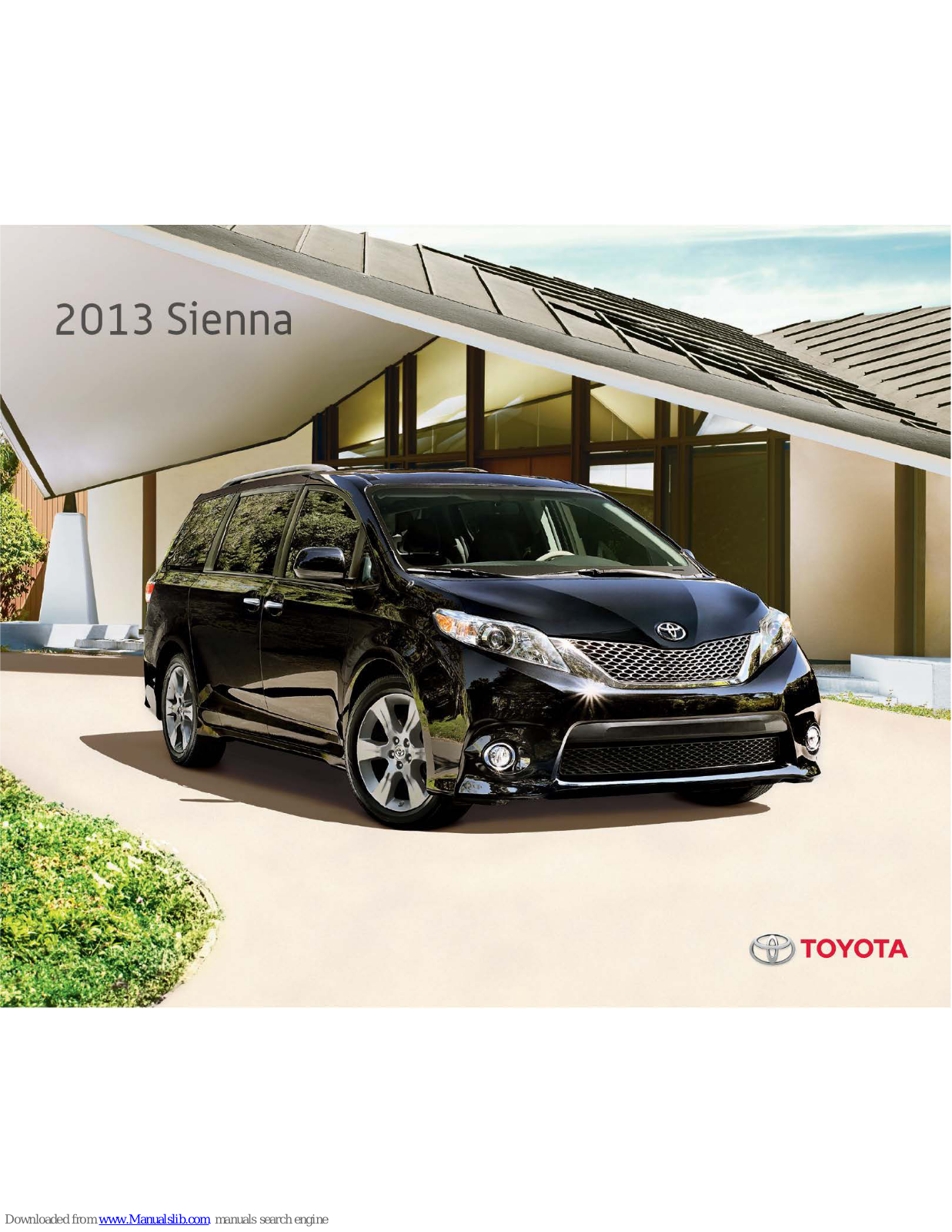 Toyota Sienna 2013 User Manual