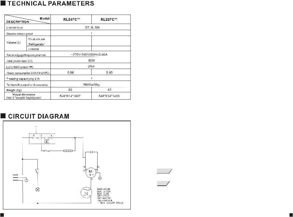 Samsung RL281FCAS, RL281FCSW User Manual