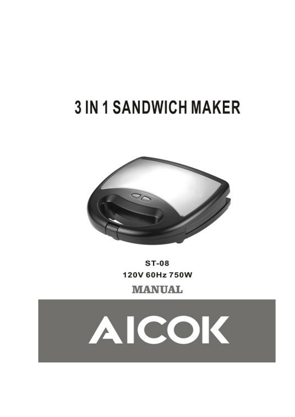 Aicok ST-08 User Manual