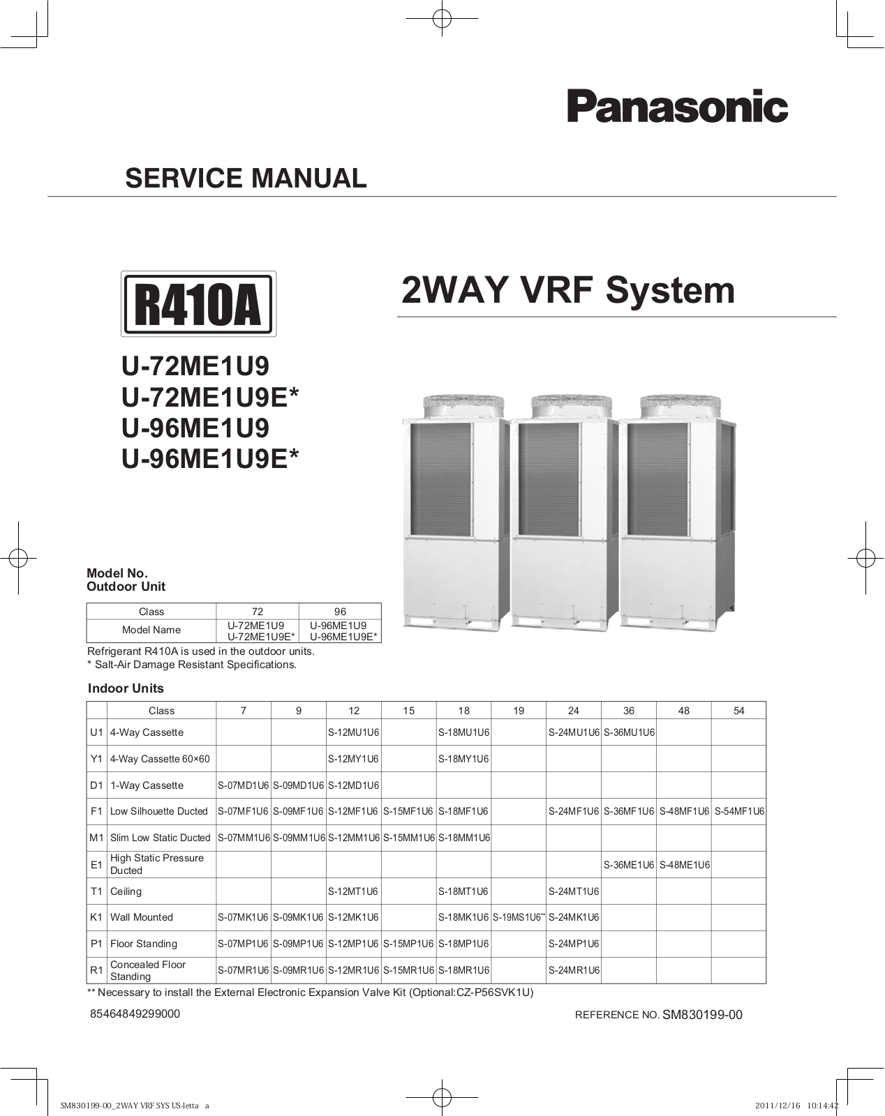 Panasonic 2-Way Service Manual