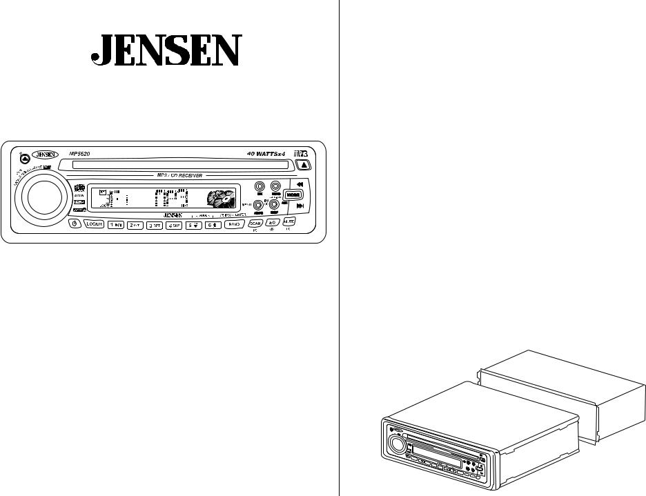 Jensen MP5620SE User Manual