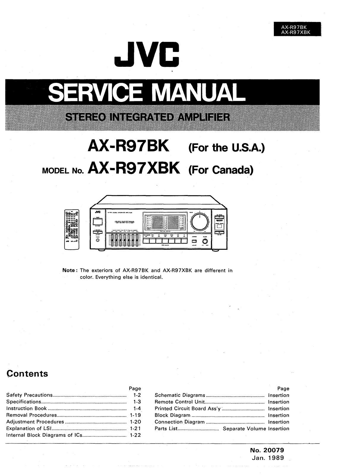 Jvc AX-R97BK Service Manual