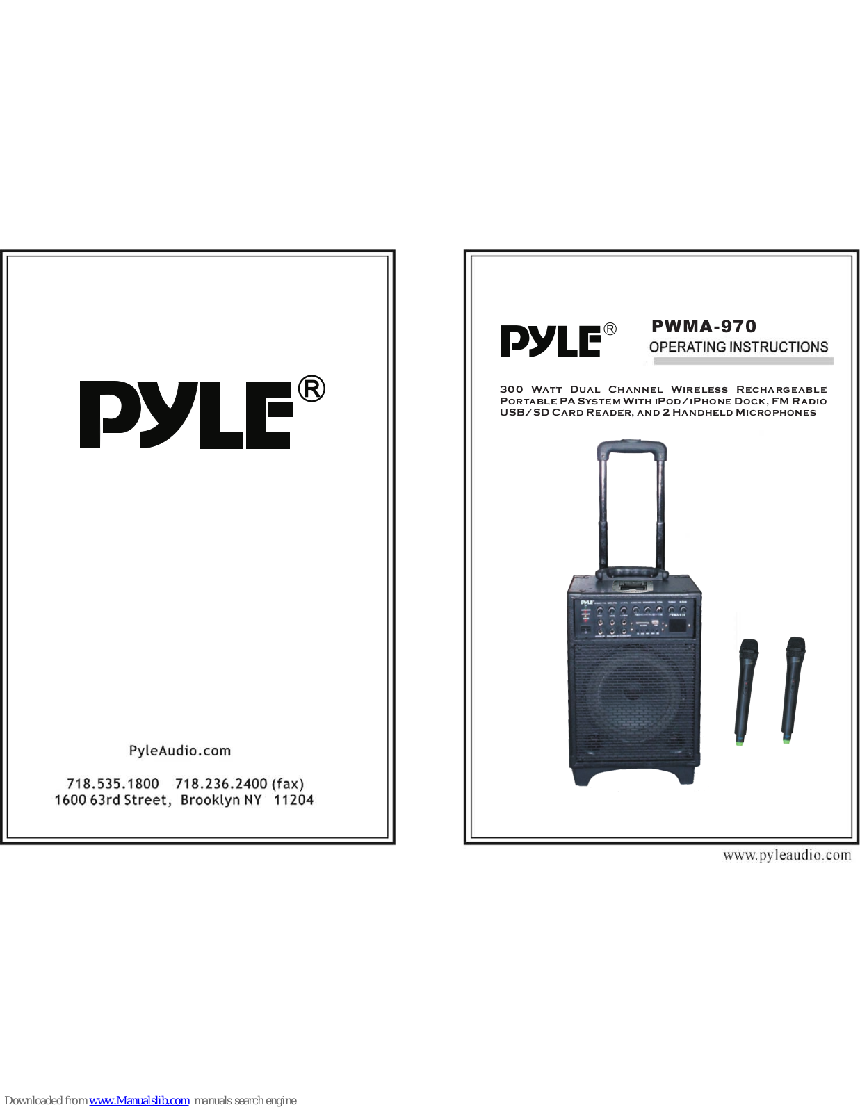 Pyle PWMA-970 User Manual - ManualMachine.com