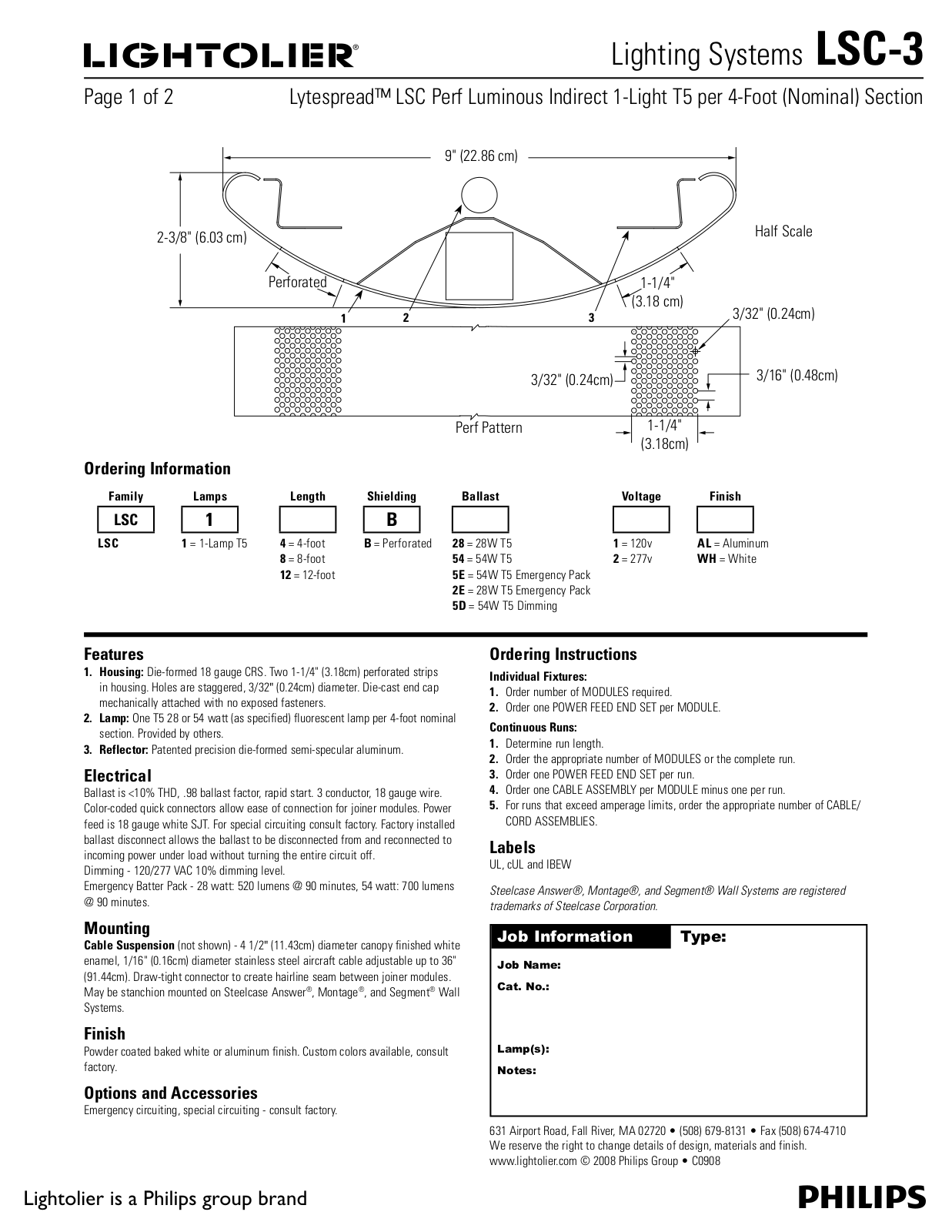 Lightolier LSC-3 User Manual