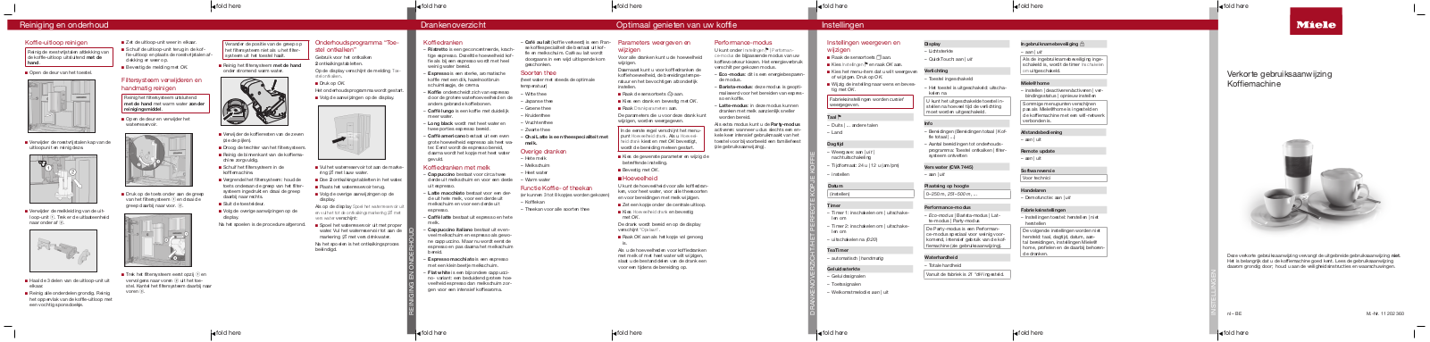 Miele CVA 7440, CVA 7445 User Manual