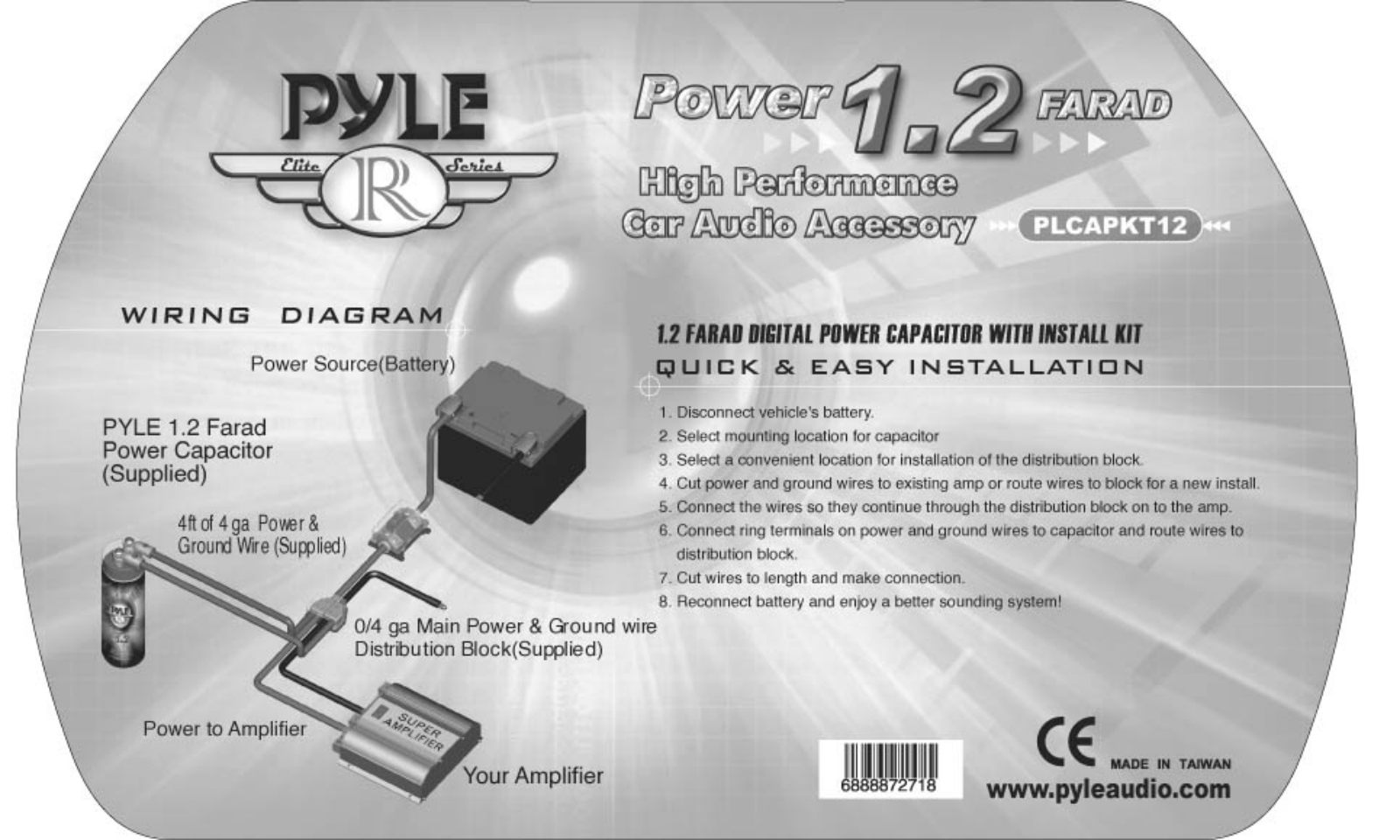 Pyle PLCAPKT-12 Owners manual