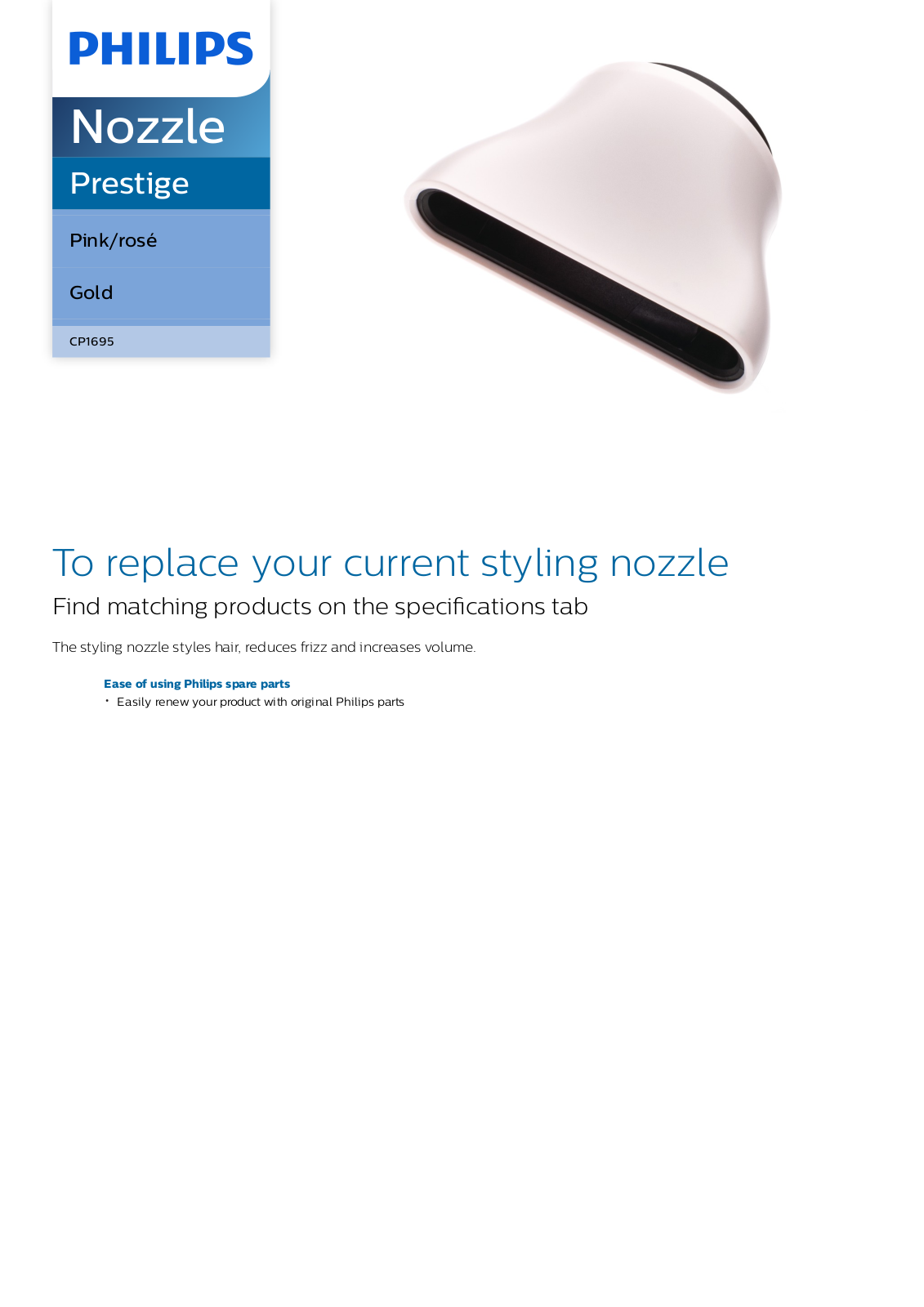 Philips CP1695/01 leaflet - ManualMachine.com