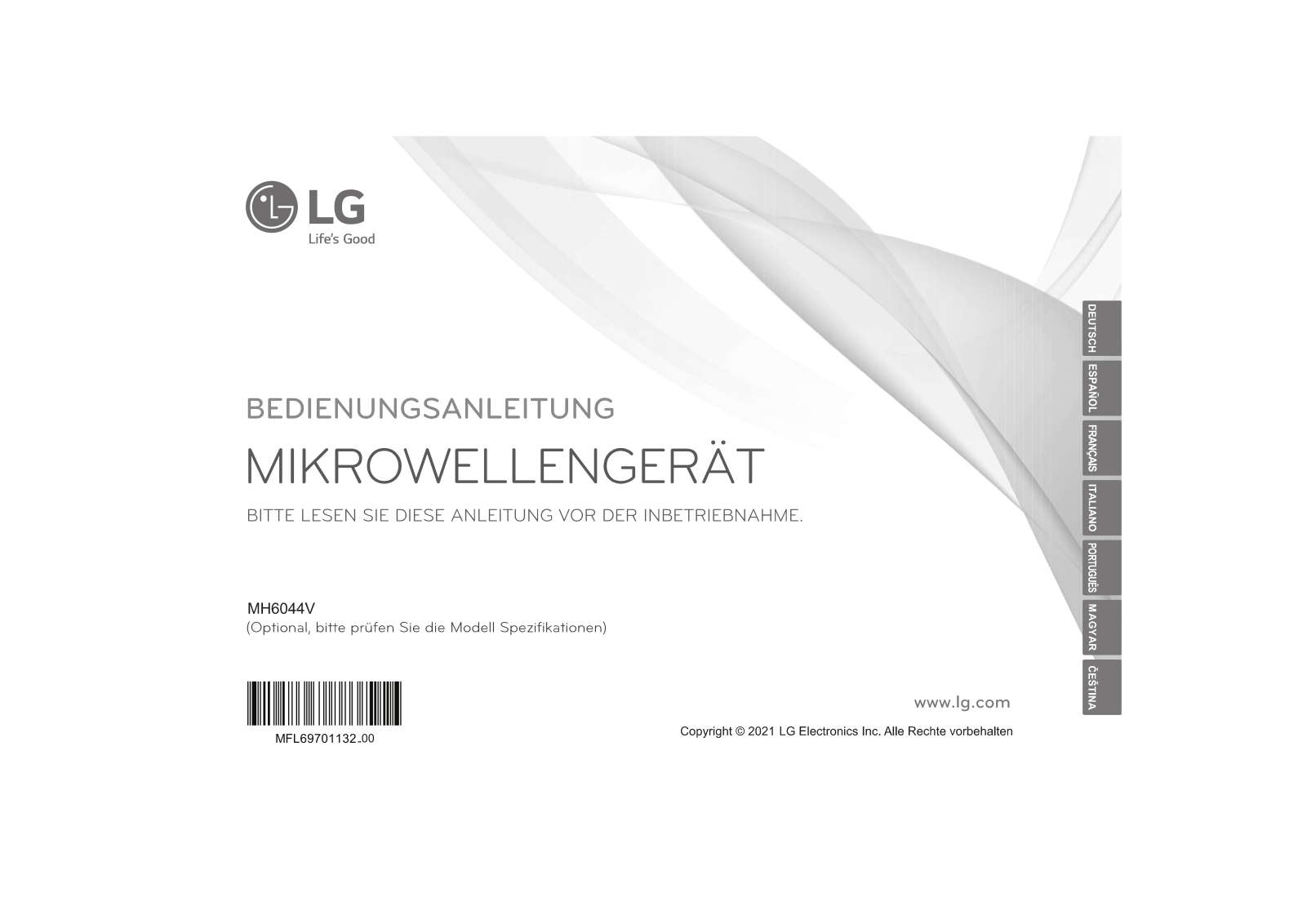 LG MH6044V User Manual