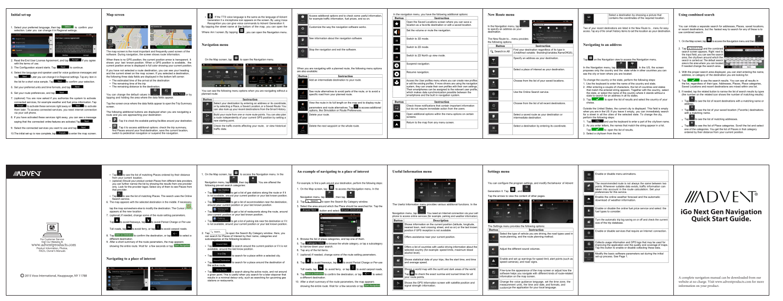 Audiovox ESCNAV2, EXPNAV2 Quick Start Guide