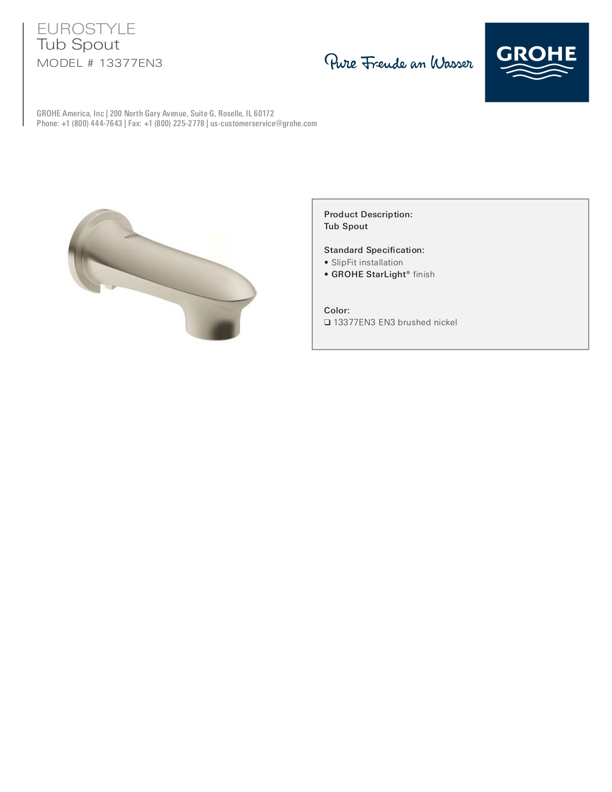 GROHE GRH5263 Specifications - ManualMachine.com