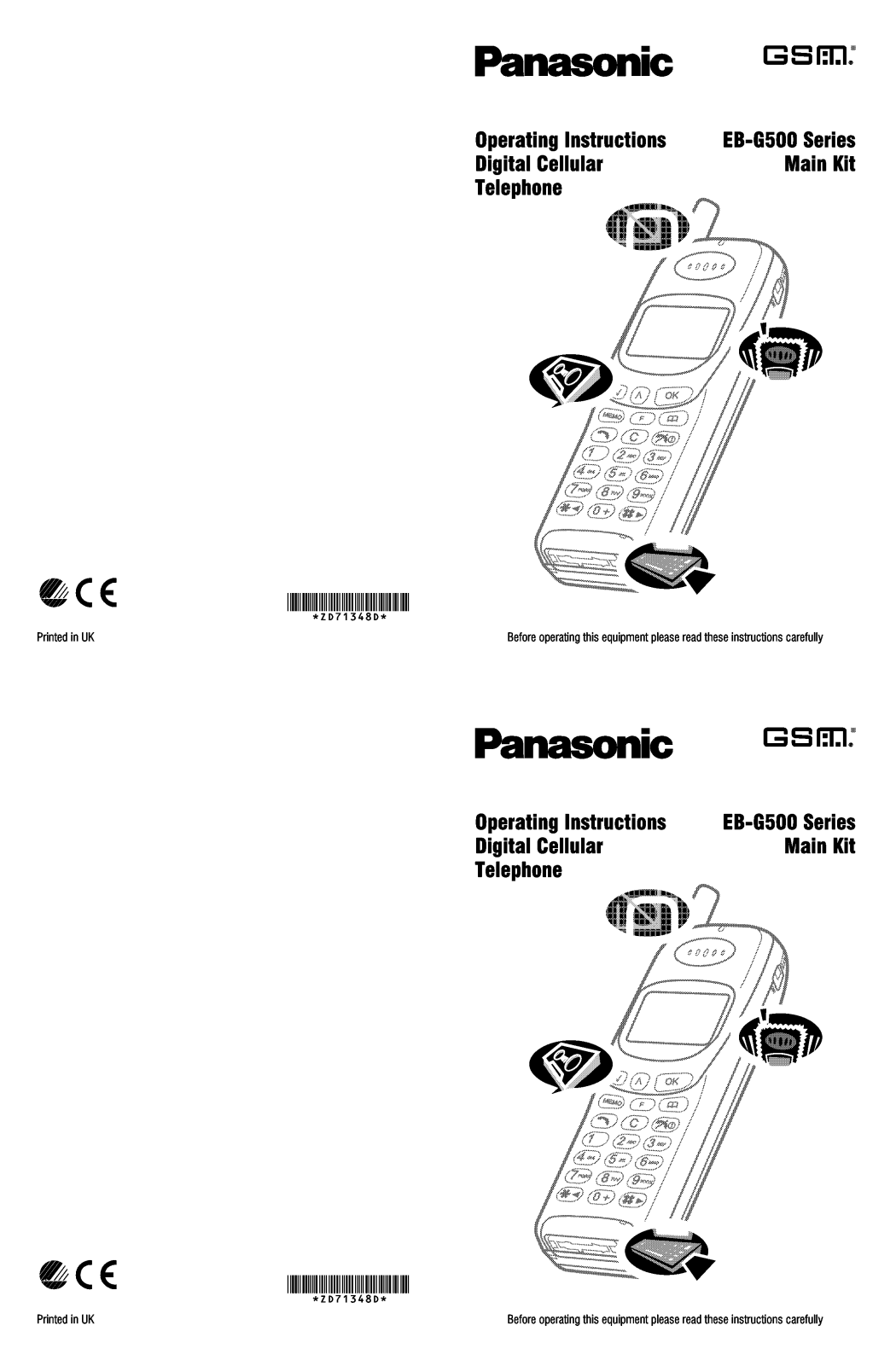 Panasonic EB-G500 User Manual