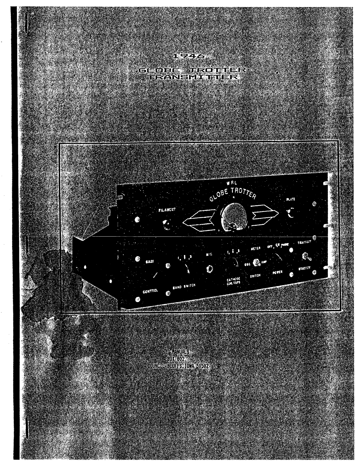 WRL Electronics Globe Trotter Service manual