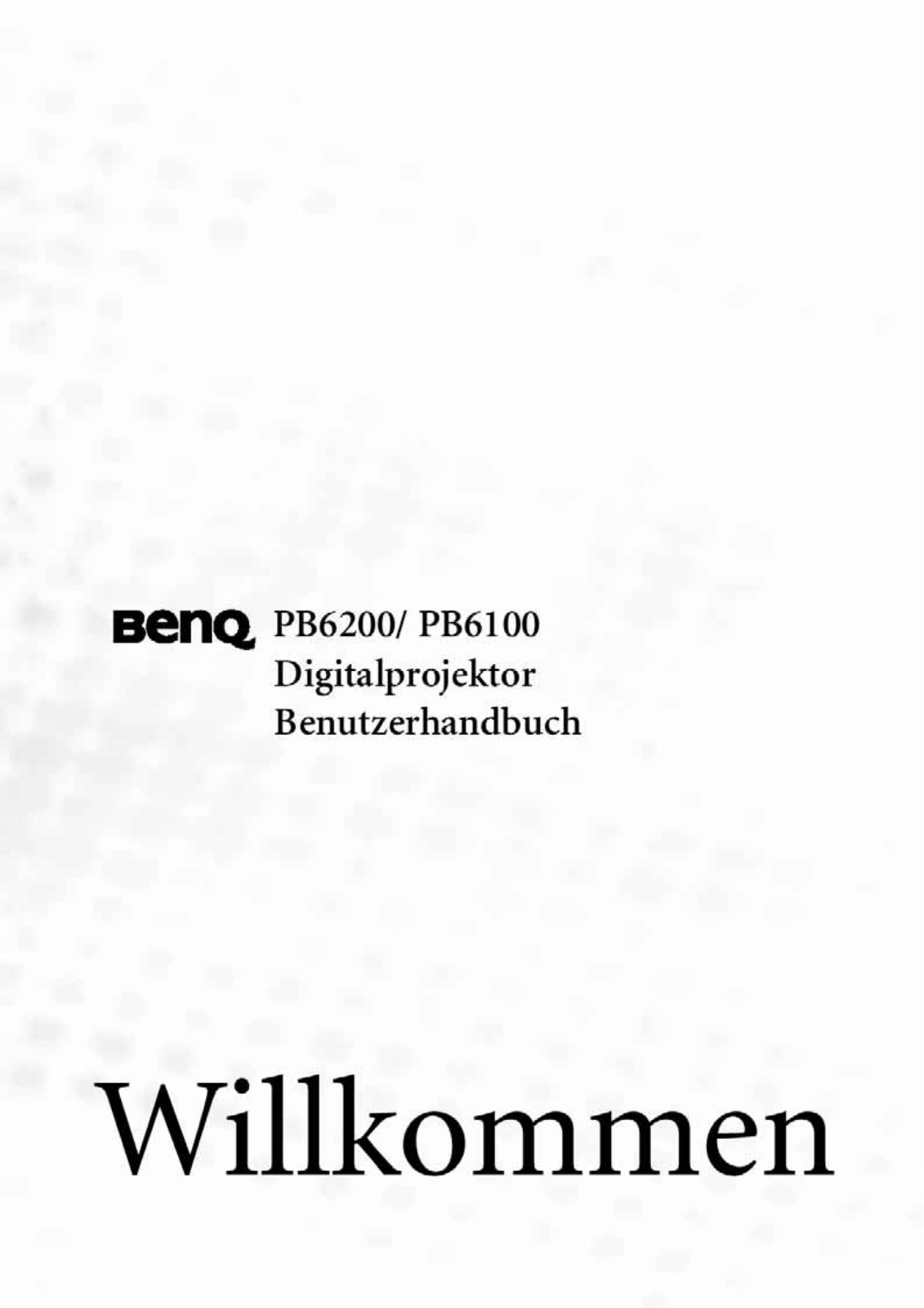 Benq PB6100 User Manual