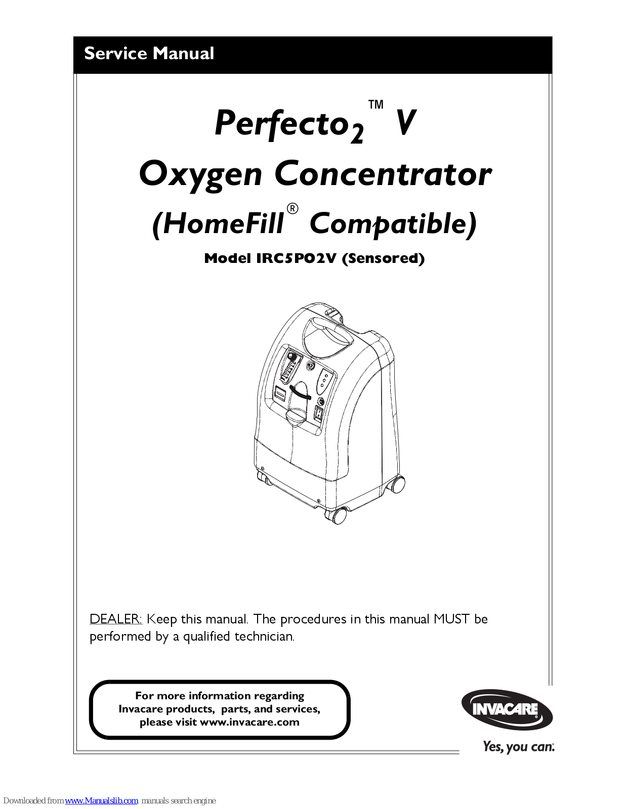 Invacare Perfecto2 V IRC5PO2V Service Manual