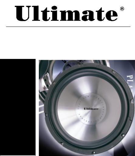 Ultimate Sound PS-12 Owners manual