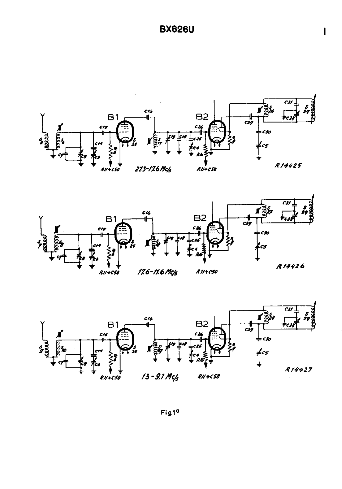 Philips BX626U Schematic