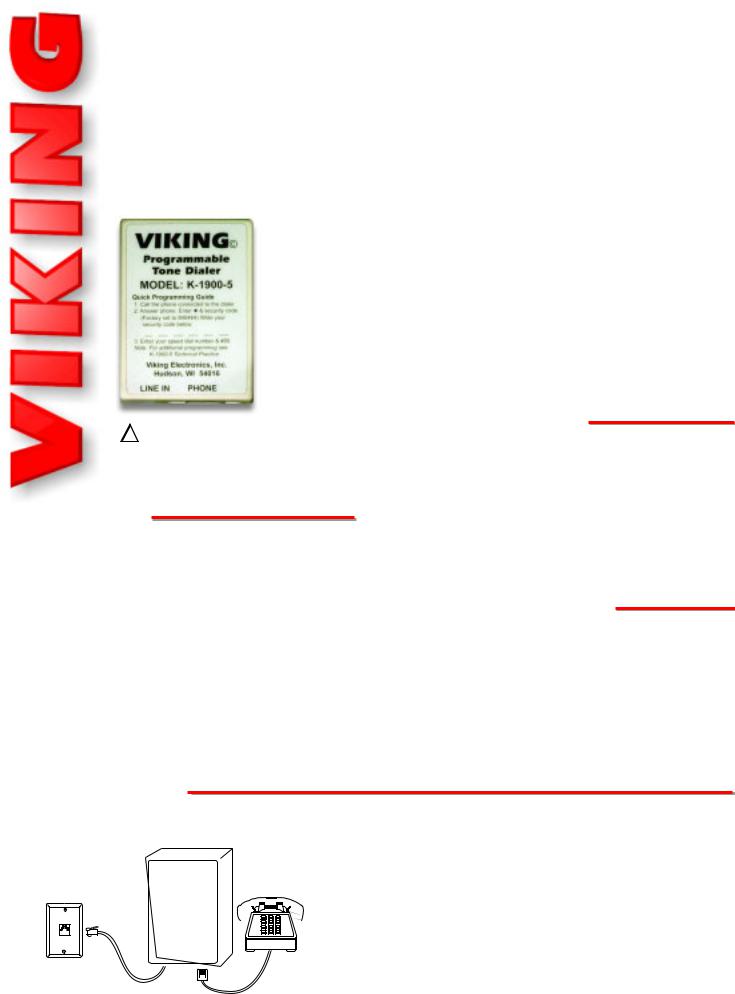 Viking K-1900-5 User Manual