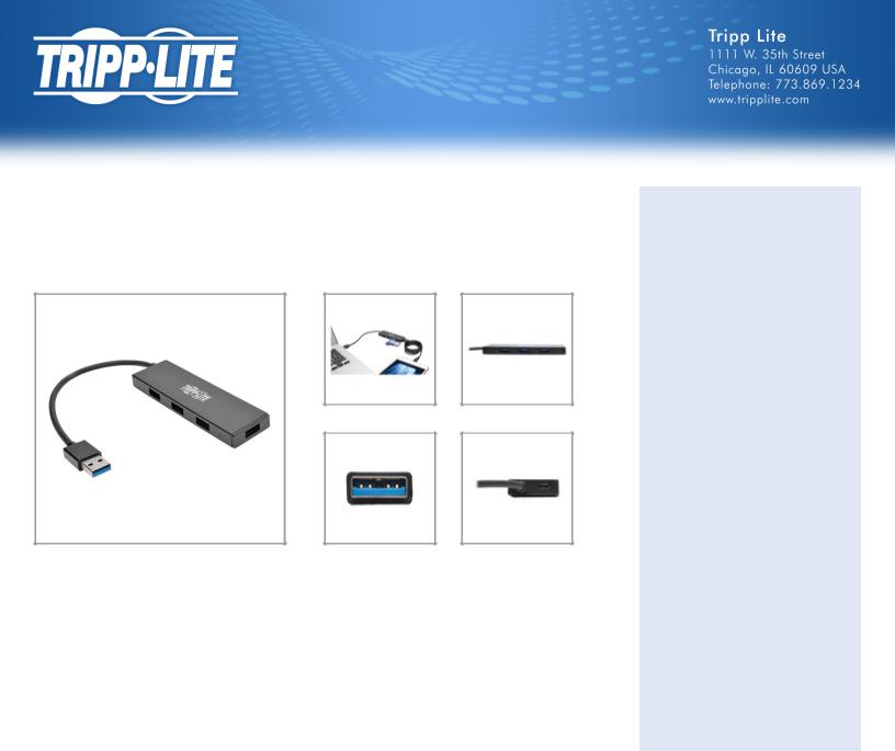 Tripp Lite U360-004-SLIM User Manual