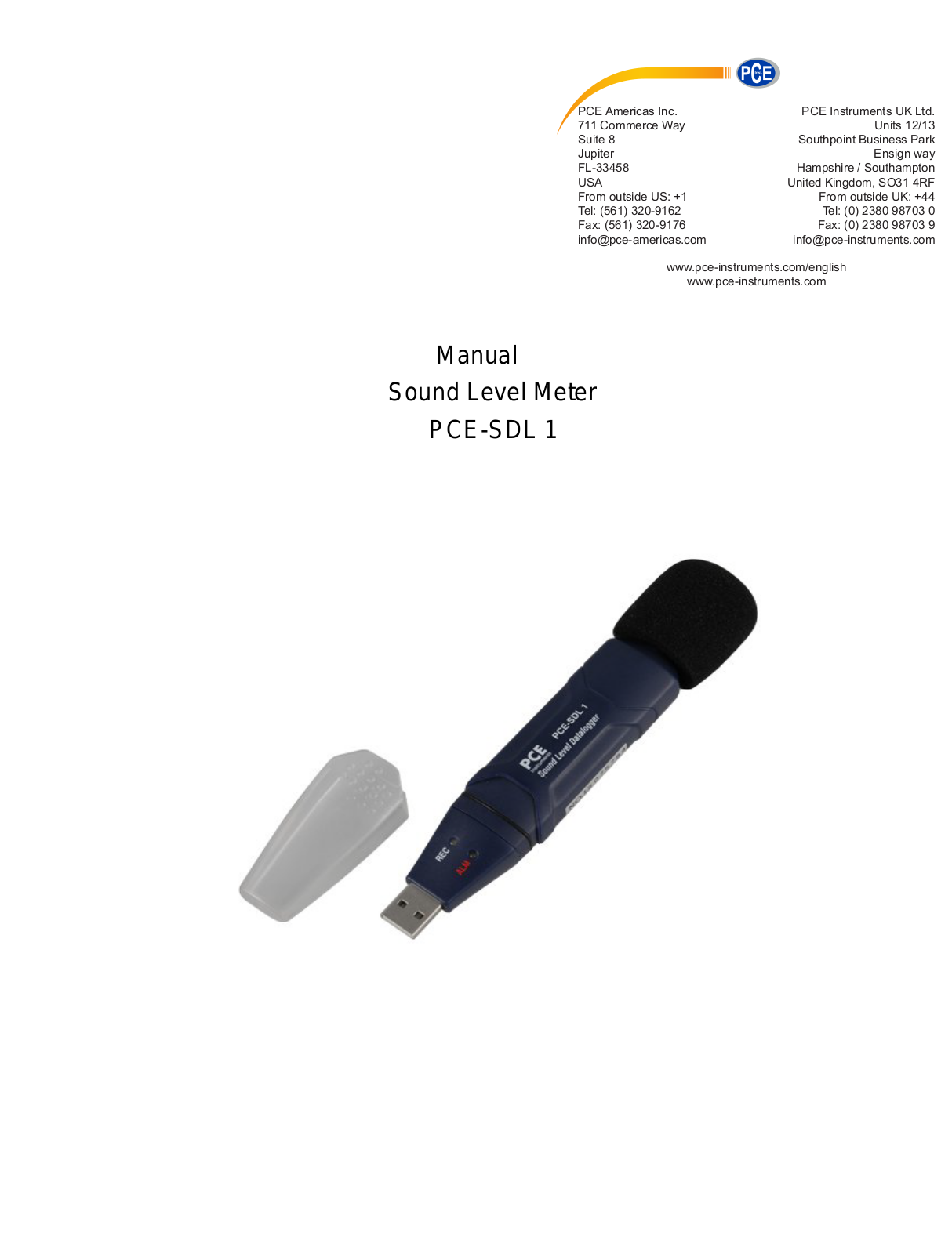PCE Instruments PSE-SDL 1 User Manual - ManualMachine.com