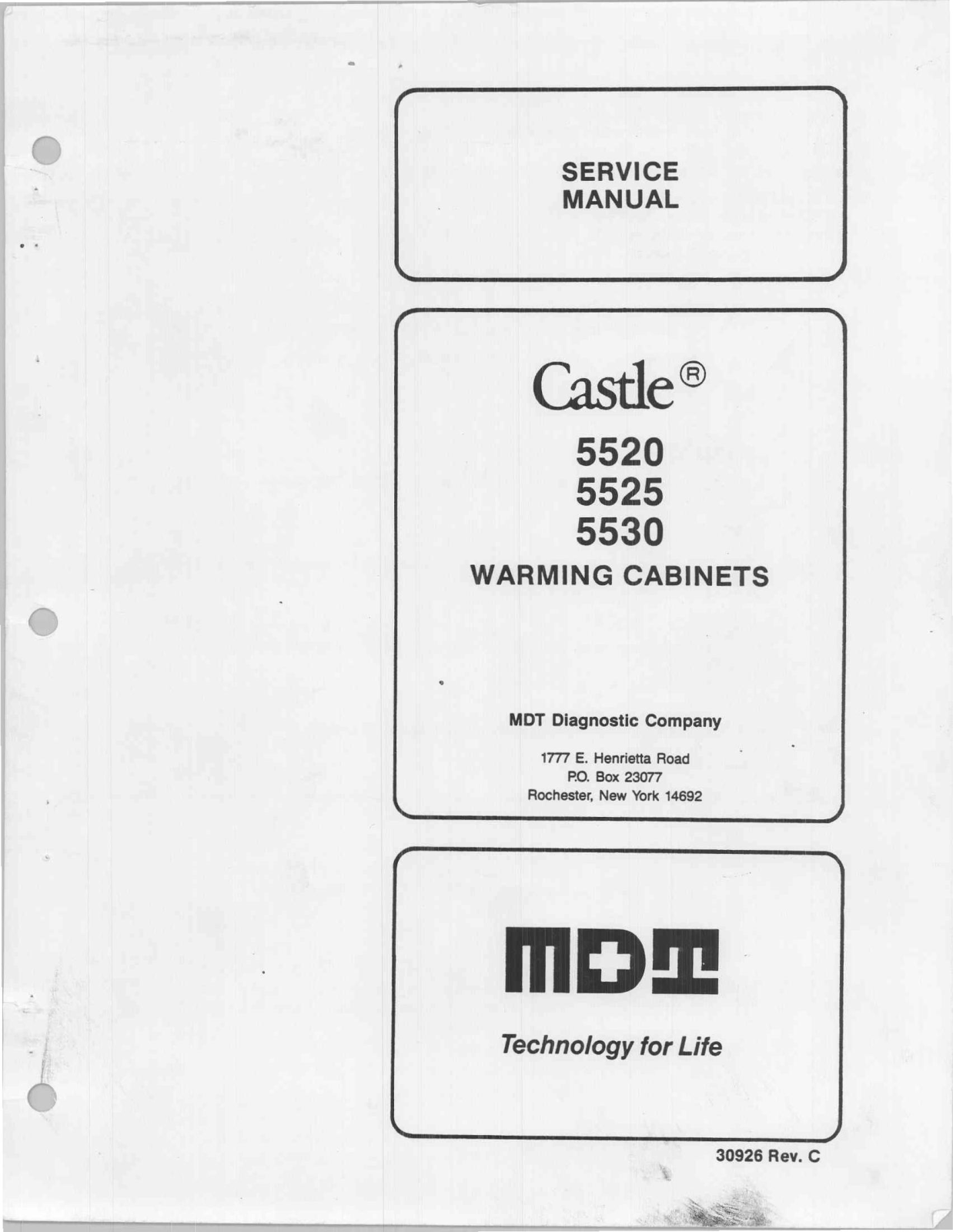 Castle 5520, 5525, 5530 User manual - ManualMachine.com